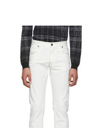 Мужские белые джинсы от Fendi