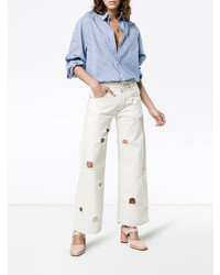 Женские белые джинсы от Rejina Pyo