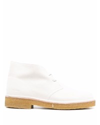 Белые замшевые ботинки дезерты от Clarks