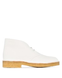 Белые замшевые ботинки дезерты от Clarks Originals