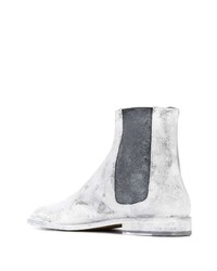 Мужские белые замшевые ботинки челси от Maison Margiela