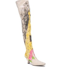 Белые замшевые ботфорты от Neith Nyer