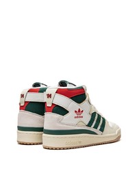 Мужские белые замшевые высокие кеды от adidas