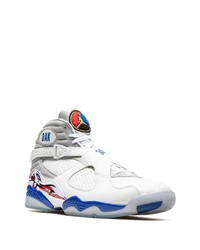 Мужские белые замшевые высокие кеды от Jordan