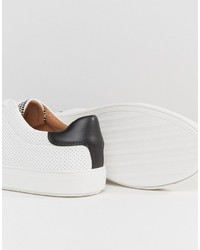 Мужские белые замшевые кеды от Steve Madden