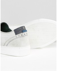 Мужские белые замшевые кеды от Ted Baker