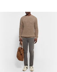 Мужские белые замшевые кеды от Tom Ford