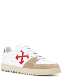 Мужские белые замшевые кеды от Off-White