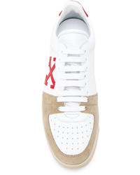 Мужские белые замшевые кеды от Off-White