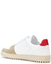 Мужские белые замшевые кеды от Off-White