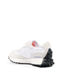 Мужские белые замшевые низкие кеды от New Balance