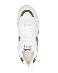 Мужские белые замшевые низкие кеды от Diadora