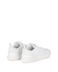 Мужские белые замшевые низкие кеды от Giuseppe Zanotti