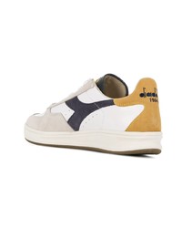 Мужские белые замшевые низкие кеды от Diadora