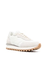 Мужские белые замшевые низкие кеды от Eleventy