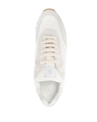 Мужские белые замшевые низкие кеды от Eleventy