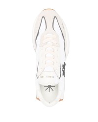 Мужские белые замшевые низкие кеды от Manuel Ritz