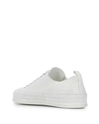 Мужские белые замшевые низкие кеды от Ann Demeulemeester