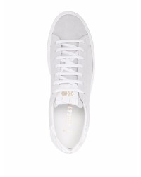 Мужские белые замшевые низкие кеды от Hide&Jack