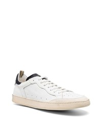 Мужские белые замшевые низкие кеды от Officine Creative