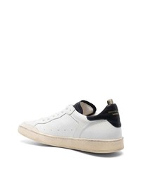 Мужские белые замшевые низкие кеды от Officine Creative