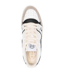 Мужские белые замшевые низкие кеды от Enterprise Japan