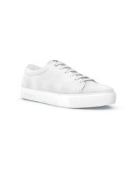 Женские белые замшевые низкие кеды от Swear