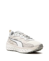 Мужские белые замшевые низкие кеды от Puma