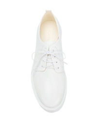 Женские белые замшевые оксфорды от Morobé