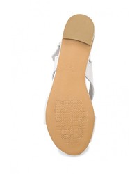 Белые замшевые сандалии на плоской подошве от Dali