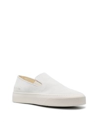 Мужские белые замшевые слипоны от Common Projects