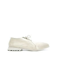 Белые замшевые туфли дерби от Marsèll