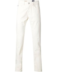 Мужские белые зауженные джинсы от AG Jeans