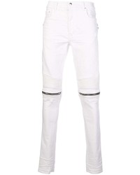 Мужские белые зауженные джинсы от Amiri
