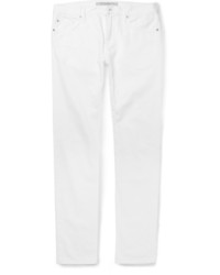 Мужские белые зауженные джинсы от Burberry