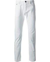 Мужские белые зауженные джинсы от Burberry