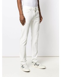 Мужские белые зауженные джинсы от Closed
