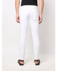 Мужские белые зауженные джинсы от Haikure