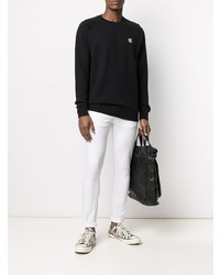 Мужские белые зауженные джинсы от Dondup