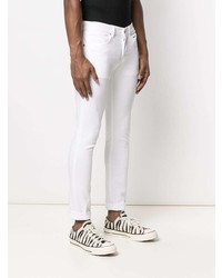 Мужские белые зауженные джинсы от Dondup