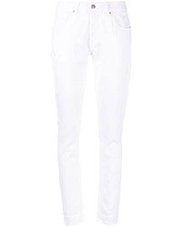 Мужские белые зауженные джинсы от Dondup