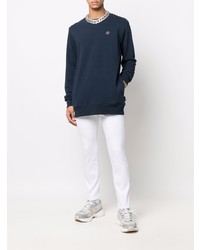 Мужские белые зауженные джинсы от Philipp Plein