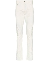 Мужские белые зауженные джинсы от John Elliott