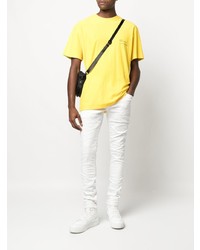 Мужские белые зауженные джинсы от purple brand