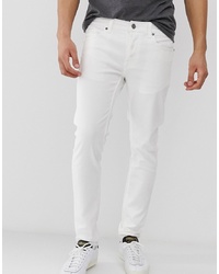 Мужские белые зауженные джинсы от ONLY & SONS