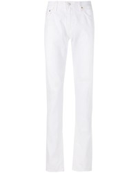 Мужские белые зауженные джинсы от Polo Ralph Lauren