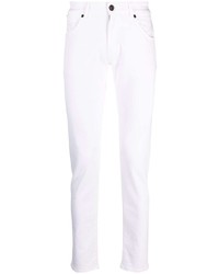 Мужские белые зауженные джинсы от Pt01