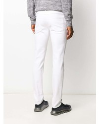 Мужские белые зауженные джинсы от Z Zegna