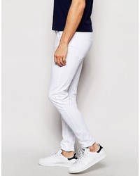 Мужские белые зауженные джинсы от WÅVEN