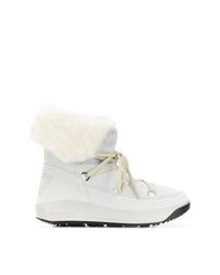 Женские белые зимние ботинки от Ea7 Emporio Armani